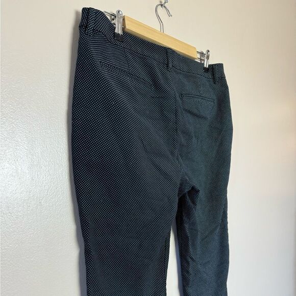 SALE! Black Old Navy Harper Polka Dot Cropped Trousers Size 12 EUC - Picture 4 of 6